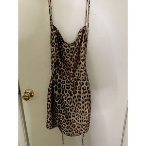 Open back Cheetah Dress